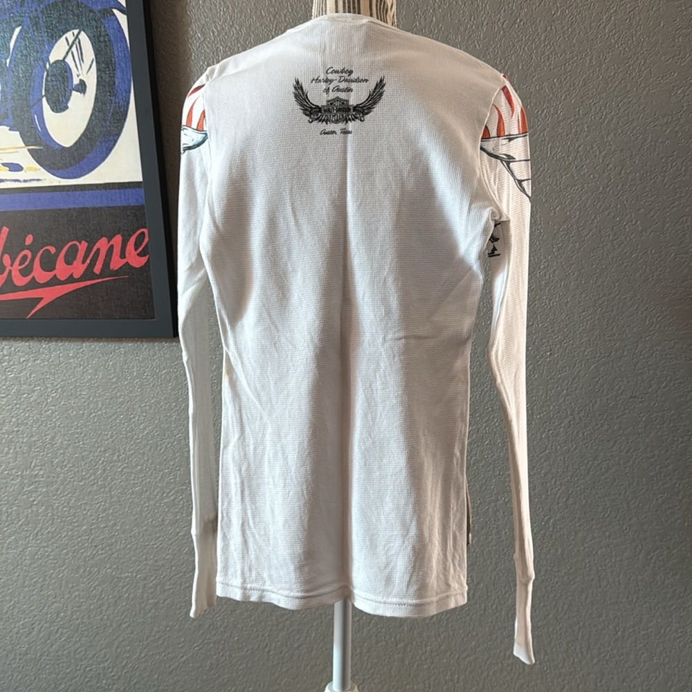 Harley Davidson waffle shirt - Picture 2 of 4